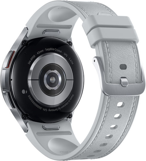 Samsung Galaxy Watch6 Classic Bluetooth Неръждаема стомана 43мм с Пулсомер (Сребрист)