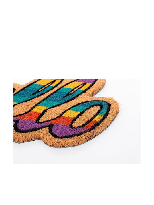 Bizzotto Coconut Fiber Doormat Coloured Hello Multicolour 40x60cm