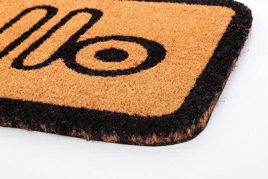 Bizzotto Doormat from Coconut Tree Hello Bubble Brown 40x60cm 0280703 Brown
