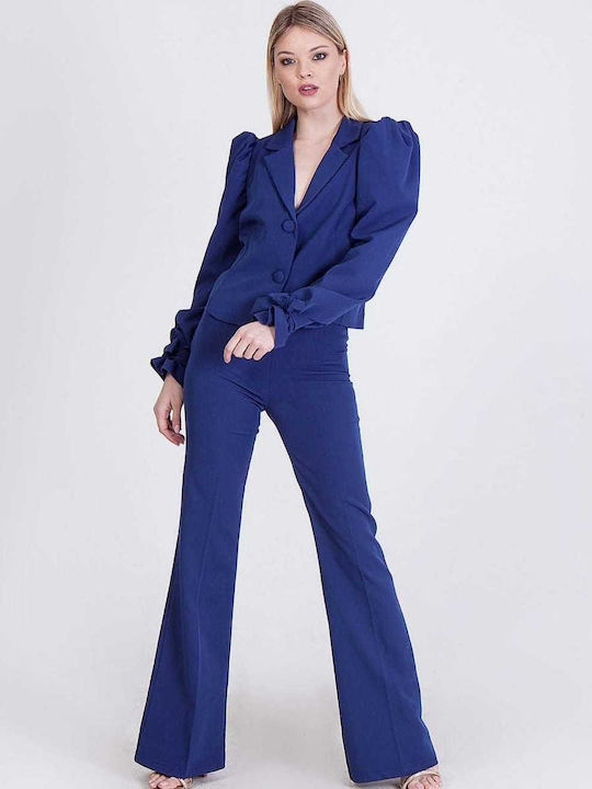 Coocu Scurt Blazer pentru femei Sacou Alb