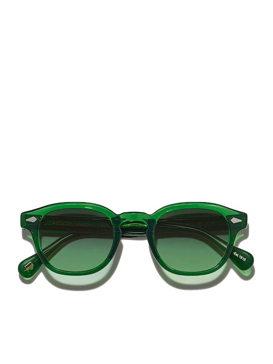 Moscot Lemtosh Unisex Sunglasses with Plastic Frame Emerald Forest Wood