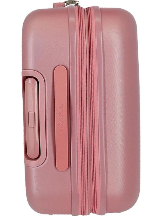 Movom Riga Große Hartschale Reisekoffer Rosa mit 4 Rädern Höhe 70cm