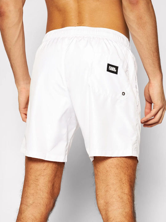 Karl Lagerfeld Men's Swimwear Shorts White KL22MBS01_WHITE