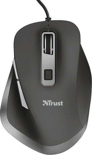 Trust Fyda Eco Verkabelt Ergonomisch Maus Schwarz