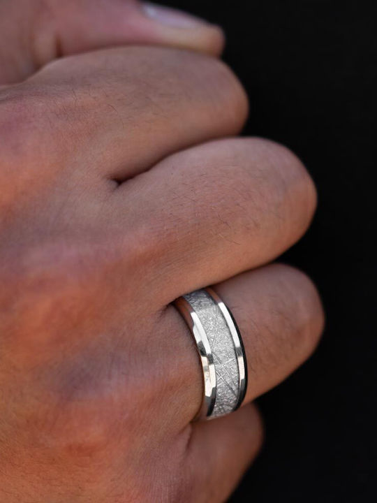 Piercing.gr Ανδρικό Δαχτυλίδι από Ατσάλι Επιχρυσωμένο