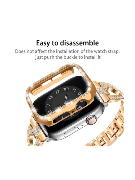 Sonique Пластмасов Калъф в Сребрист цвят за Apple Watch 45 мм