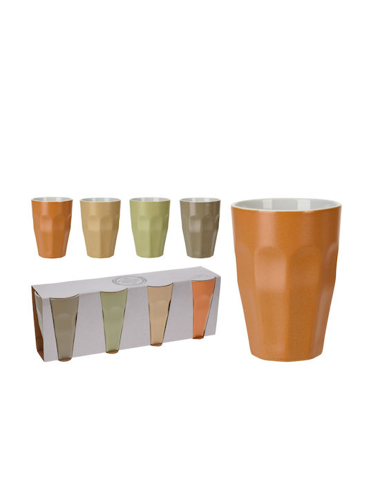 ArteLibre Porcelain Cup Multicolour 330ml 4pcs