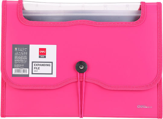 Deli Clipboard Flexible Accordion for Paper A4 (Μiscellaneous colours) 1pcs