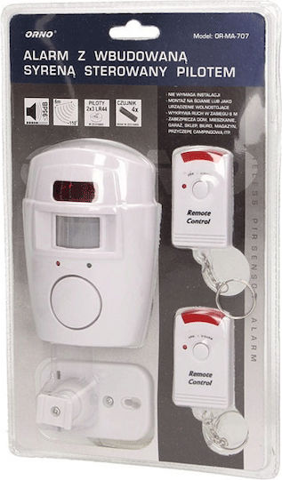 Autonomous Wireless Alarm System with Motion Detector and 2 Remotes