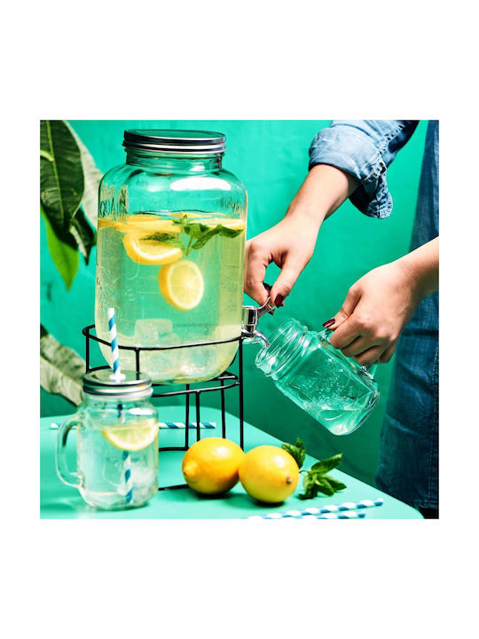 Butlers Set 1Stück Gläser Tee mit Deckel Glas 3500ml