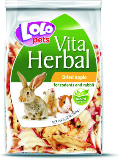 Lolo Pets Λιχουδιά για Ινδικό Χοιρίδιο / Κουνέλι με Μήλο 100gr