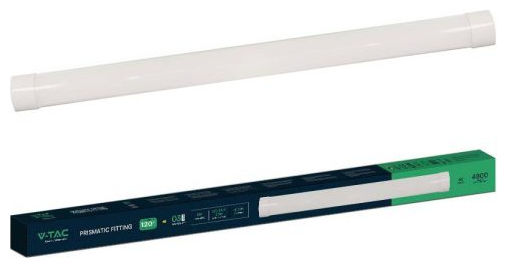 V-TAC Commercial Linear LED Wall Light 40W Natural White IP20 L120xD7.5xH2.4cm