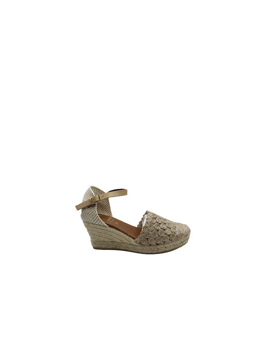 Viguera Damenplattformen im Espadrilles-Stil Beige