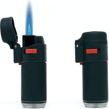 Leonflame Flame Ветроустойчив Запалка Пламък в Черен Цвят