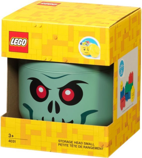 LEGO Детска кутия за съхранение от пластмаса Skeleton Зелен 16x16x18см 1бр