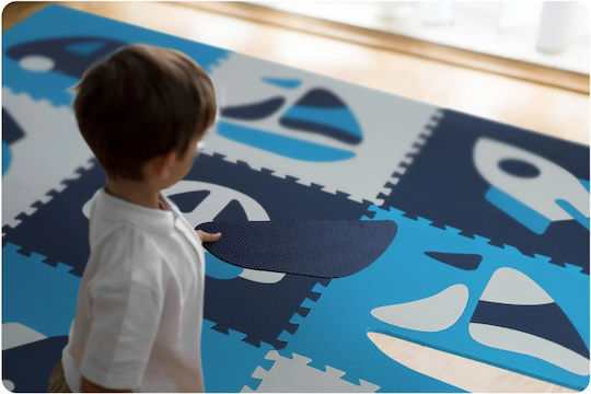 Ricokids Интерактивен Пъзелен Под Транспортни Средства 9 Части