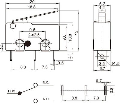 KAL Electronics Schalter Grenze 1Stück