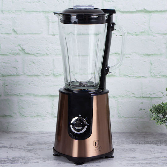 Berlinger Haus Rose Gold Collection Mixer mit Glas Kanäta 1,7 l 1000W Rosa