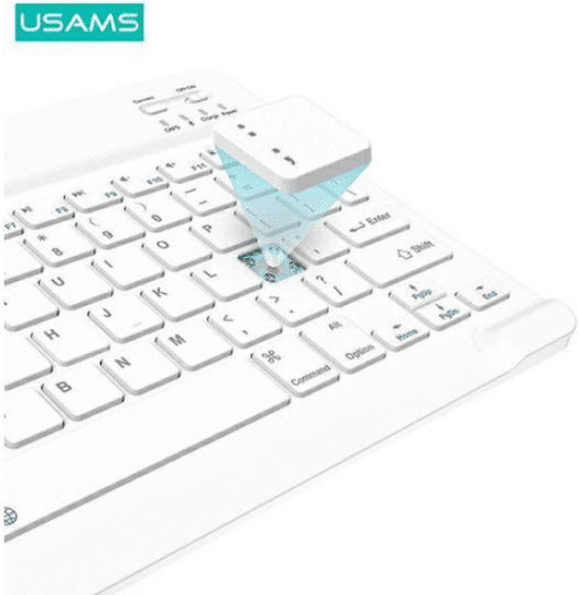 Usams BH642 Flip Cover με Πληκτρολόγιο στα Αγγλικά US Μωβ (iPad 2017/2018 9.7")