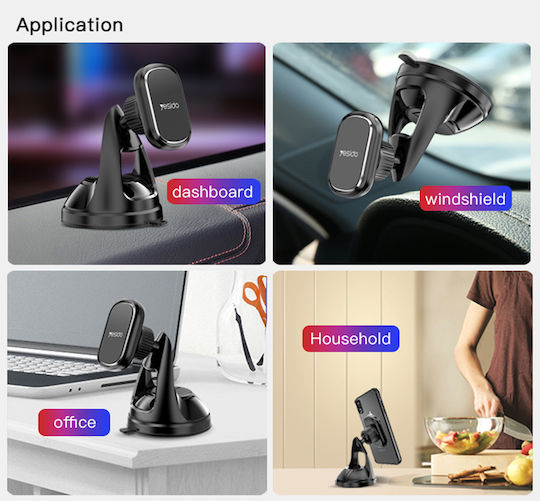 Yesido C72 Suport Auto pentru Telefon cu magnet Neagră