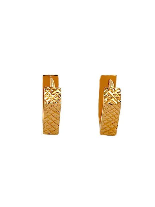 Xryseio Earrings Hoops made of Pink Gold