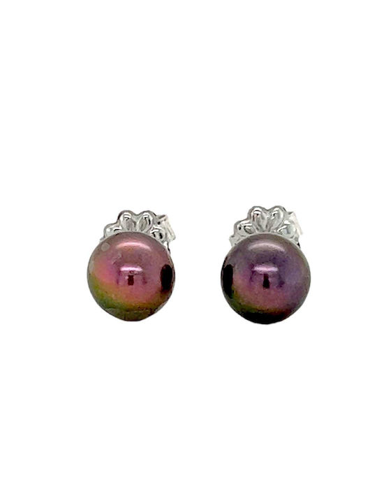 Xryseio Earrings made of Platinum with Pearls