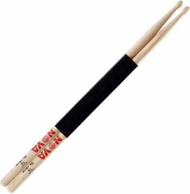 Vic Firth Hickory Μπαγκέτες Ντραμς Nova 7A με Σχήμα Μύτης Oval