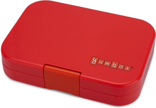 Yumbox Plastic Kids' Food Container Red