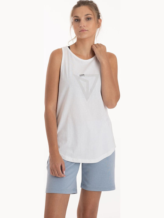 Damen Sport Top Ärmellose Weiße
