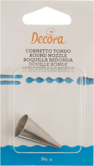Decora Μύτη για Κορνέ Ζαχαροπλαστικής Μεταλλική 020.20.004