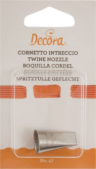 Decora Μύτη για Κορνέ Ζαχαροπλαστικής Μεταλλική 020.27.047