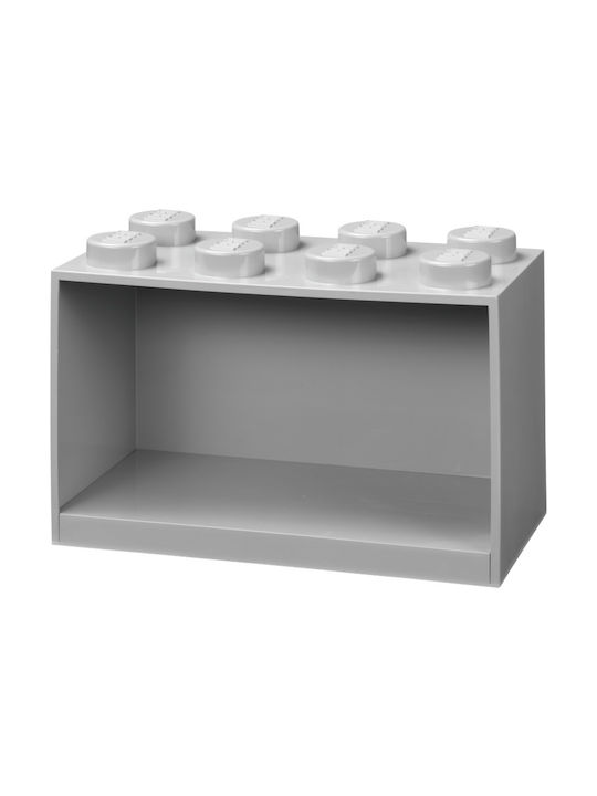 Παιδικό Ράφι Κουτί Wall Landscape 8 Studs Δαπέδου Grey 31.8x15.9x21.1εκ.
