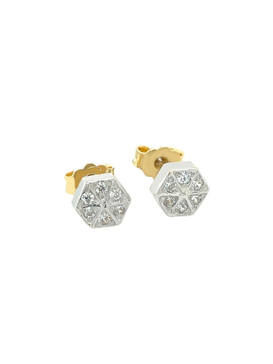 Xryseio Earrings made of Platinum with Stones