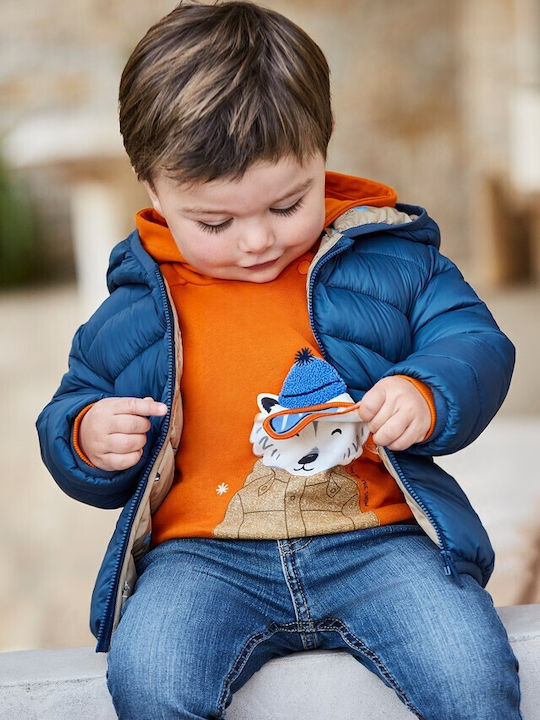 Mayoral Kids Sweatshirt with Hood Orange