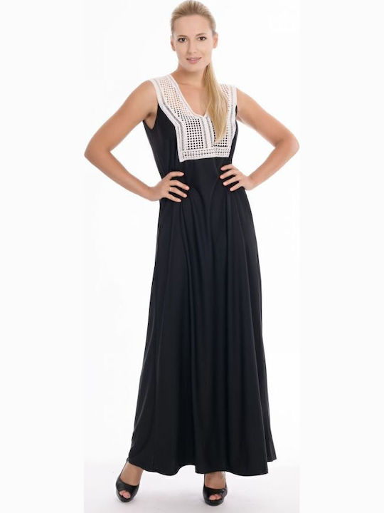 Sommer Maxi Kleid Schwarz