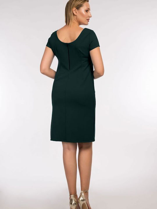 BelleFille Mini Dress Short Sleeve Green