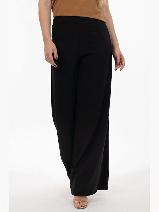 Damen Stoff Hose Schwarz