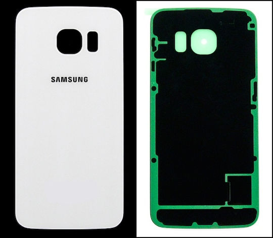 Καπάκι Μπαταρίας Πίσω Λευκό / Λευκό για Galaxy S6 Edge