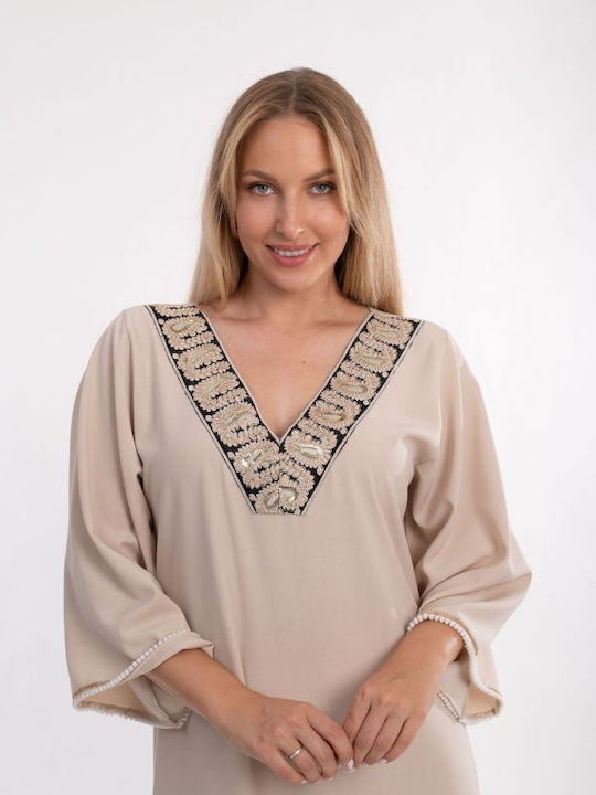 BelleFille Caftan Beige