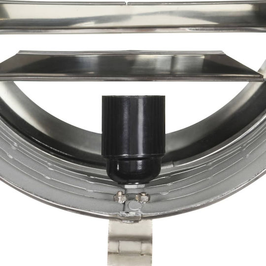 vidaXL Vintage Floor Lamp H165xL21 cm with E27 Bulb Socket Black and Silver