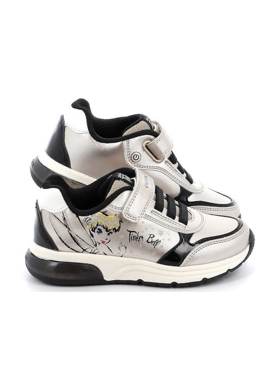 SPACECLUB Kids Sneakers Anatomic with Scratch & Lights Gold