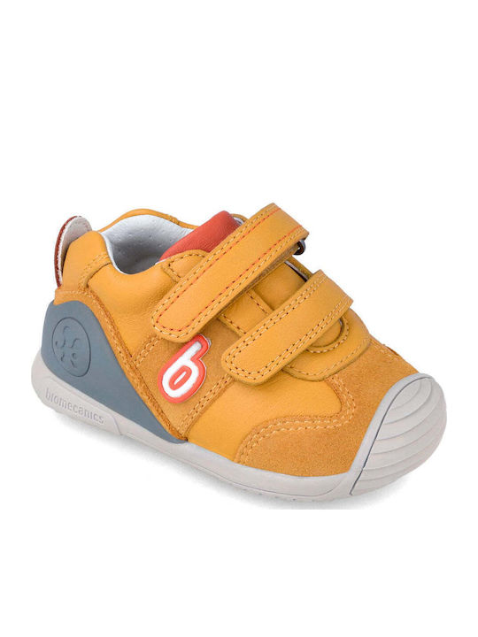 Kids Sneakers High Anatomic with Scratch Yellow