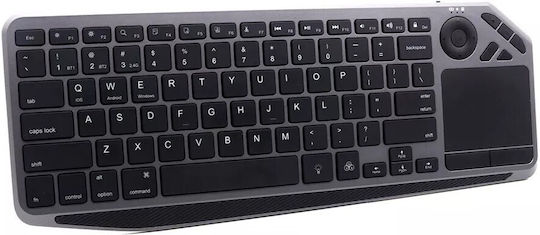 Techly ICTB9801TB Kabellos Tastatur mit Touchpad Englisch US