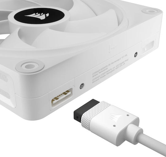 Corsair iCUE LINK QX120 Case Fan 2400rpm With RGB White Lighting