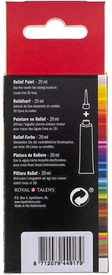 Royal Talens AMSTERDAM RELIEF Πάστα Χειροτεχνίας Διάφανη Περιγράμματος 20ml