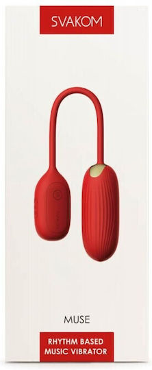 Svakom Muse Bluetooth Vibrating Egg Вибратор Яйца 8см Червено