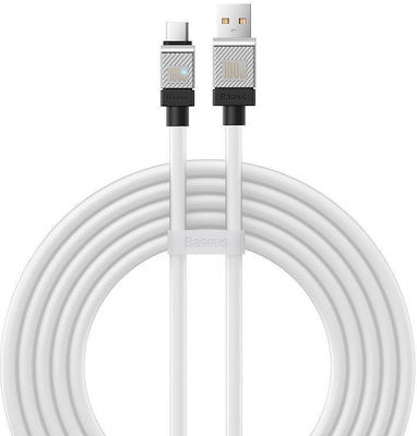 Baseus CoolPlay USB 2.0 Cable USB-C male - USB-A 100W White 2m (CAKW000702)