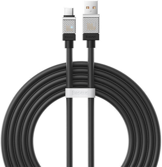Baseus CoolPlay USB 2.0 Cable USB-C Male - USB-A 100W PD Black 2m CAKW000701