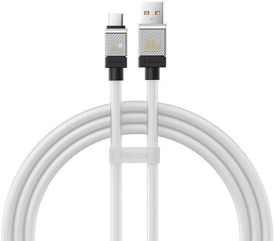 Baseus CoolPlay USB 2.0 Cable USB-C Male - USB-A 100W PD White 1m