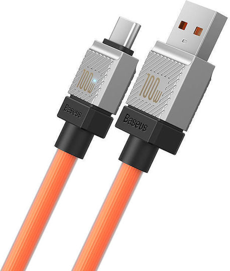Baseus CoolPlay USB 2.0 Cable USB-C male - USB-A 100W Πορτοκαλί 2m CAKW000707